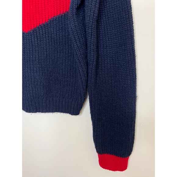 Ten Sixty Sherman Chevron Stripe Colorblock High-Neck Sweater - Picture 7 of 16